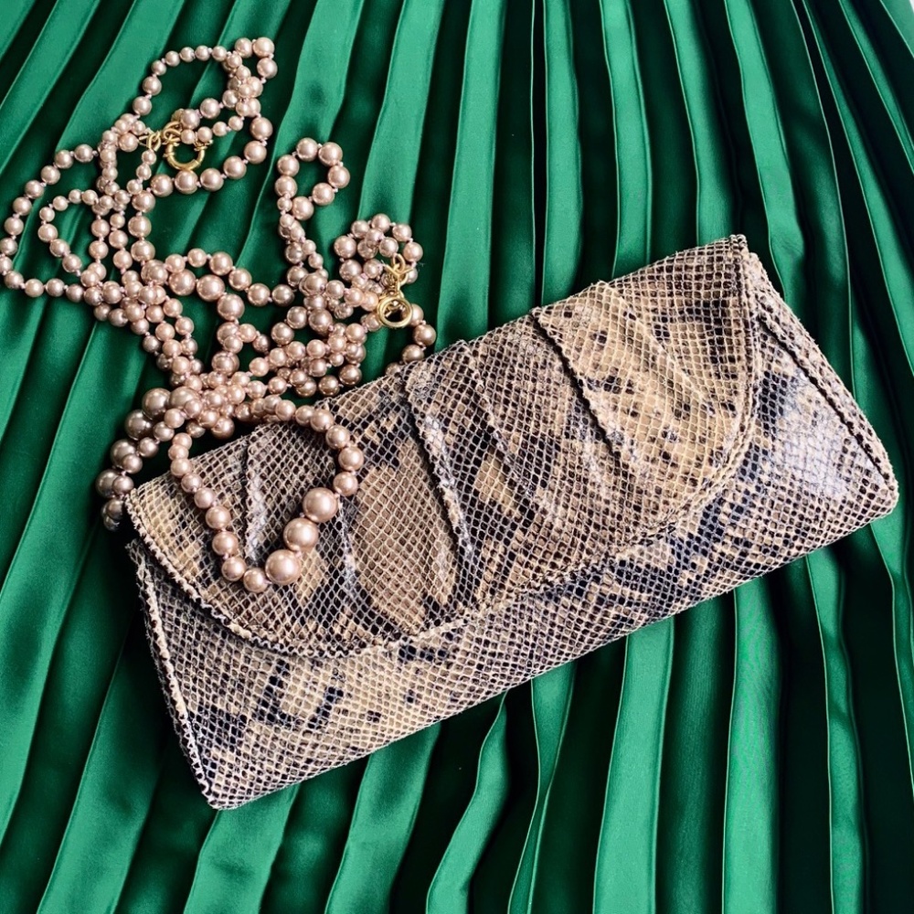 Banana Republic Leather Clutch, NWT